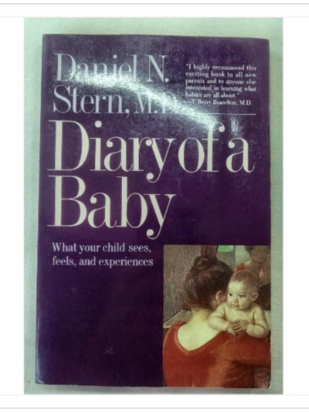 Diary of a Baby Daniel N. Stern, M.D. 1990 Hardcover Book Vintage Novel Read
